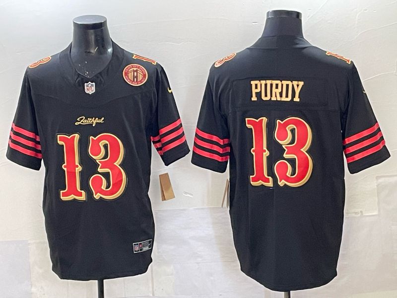 Men Nike San Francisco 49ers #13 Purdy black Limited NFL 2025 Jersey 0015